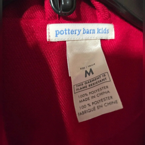Pottery Barn Kid's Adult Solid Red Pajama Monogrammed "MOMMY" Set - Picture 6 of 8